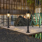 Retro - Inspired Waterproof Outdoor Lamp Post for Traditional Villa Gardens