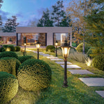 Retro - Inspired Waterproof Outdoor Lamp Post for Traditional Villa Gardens