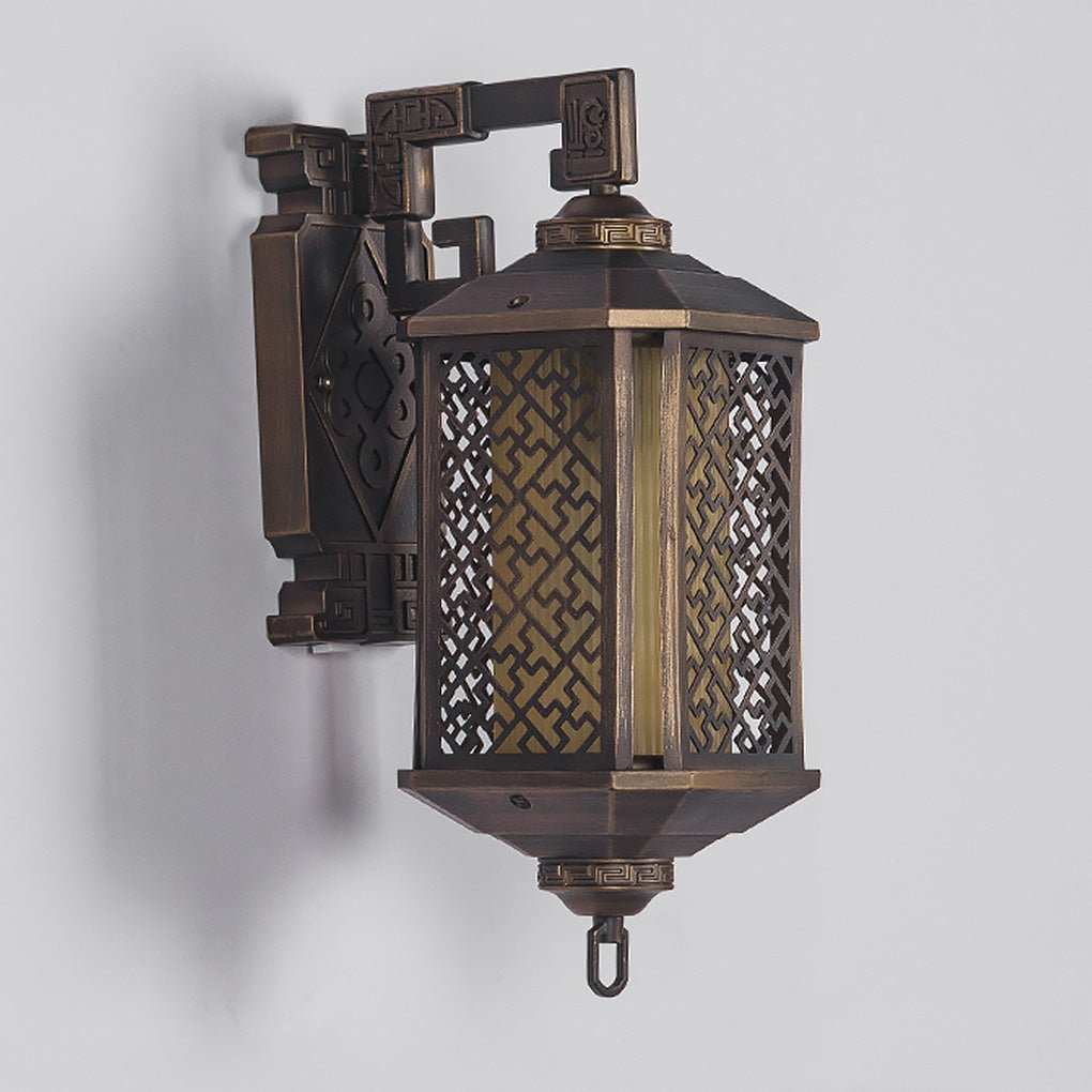 Classical Hollow Pattern Outdoor Waterproof Wall Lamp for Villa Courtyard Corridor - Lamp Outdoor