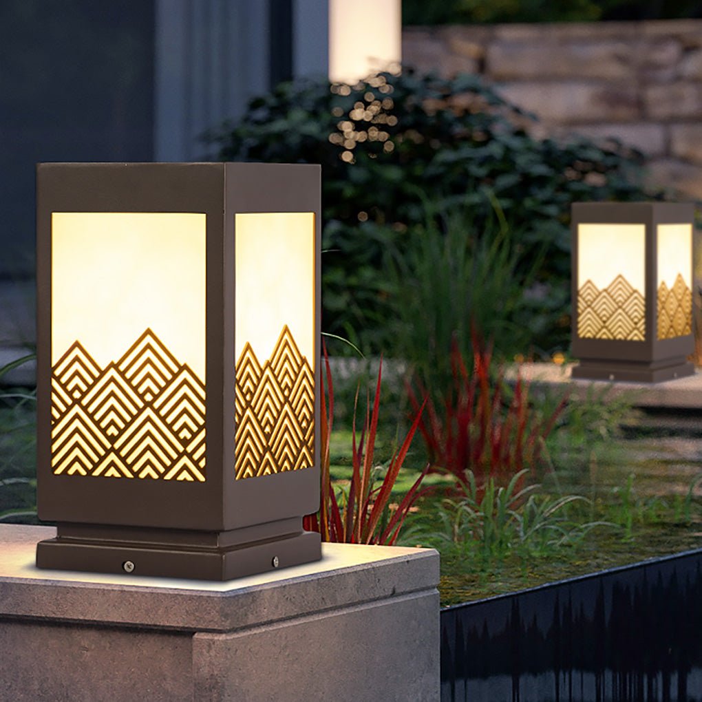 Modern Rectangular Landscape Lamp Sleek Stainless Steel Outdoor Lighting - Lamp Outdoor