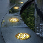 Fun Pattern Elegant LED Embedded Garden Step Lights - Lamp Outdoor