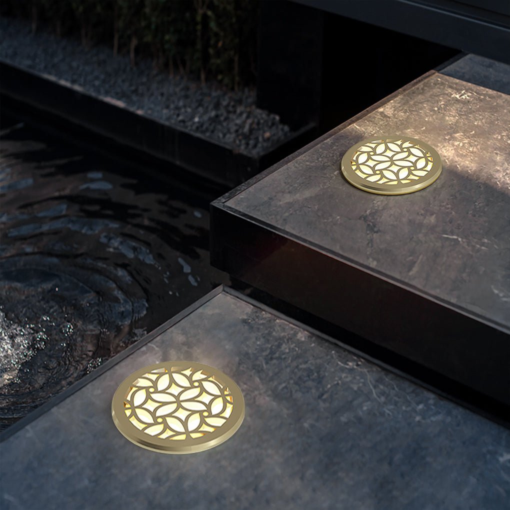 Fun Pattern Elegant LED Embedded Garden Step Lights