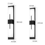Creative Rectangular LED Waterproof Black Modern Outdoor Wall Lamp - Lamp Outdoor