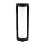 Black Cylindrical LED Pathway Bollard Lights Solar and Wired Outdoor Lighting Solutions - Lamp Outdoor