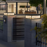 Modern LED Waterproof Outdoor Post Lights Solar Fence Pillar Light Deck Post Lights - Lamp Outdoor