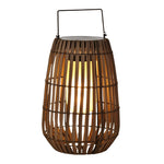 Rattan Portable Lantern Shaped LED Waterproof Solar Outdoor Lights - Lamp Outdoor
