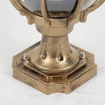 Vintage Outdoor Pier Mount Post Light with Glass Globe - Lamp Outdoor