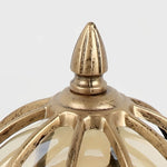 Vintage Outdoor Pier Mount Post Light with Glass Globe - Lamp Outdoor
