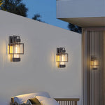 Waterproof Iron Art Black Outdoor Sconces Vintage Style - Lamp Outdoor