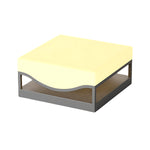 Compact cubic solar light fixture with soft illumination for pathway applications