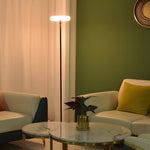 Floor lamp in modern living room interior