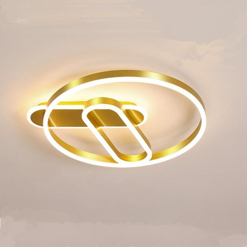 Geometric Circle LED Modern Flush Mount Lighting Ceiling Lights Hanging Light - Lamp Outdoor