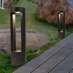 Waterproof LED Outdoor Bollard Lights Hollow Cylindrical Black Lamp for Elegant Exterior Lighting - Lamp Outdoor