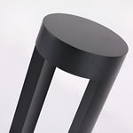 Waterproof LED Outdoor Bollard Lights Hollow Cylindrical Black Lamp for Elegant Exterior Lighting