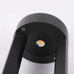 Waterproof LED Outdoor Bollard Lights Hollow Cylindrical Black Lamp for Elegant Exterior Lighting