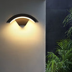 Classic Curved Glow LED Wall Light Outdoor Downlights Porch Wall Mounted Sconce - Lamp Outdoor