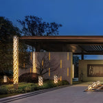 Modern Rectangular Outdoor Bollard Lights - Sleek and Durable