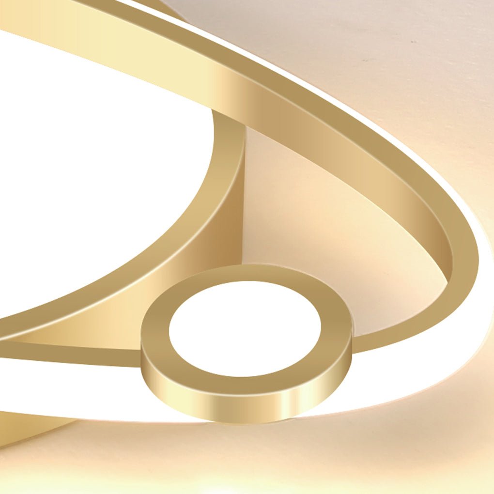 Creative Personalized Intelligent Control 3-color Adjustable Light LED Ceiling Light - Lamp Outdoor