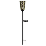 Vintage Red Wine Glass Solar LED Garden Lights Enchanting Outdoor Ambiance - Lamp Outdoor
