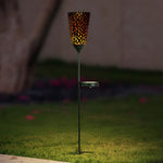 Vintage Red Wine Glass Solar LED Garden Lights Enchanting Outdoor Ambiance - Lamp Outdoor