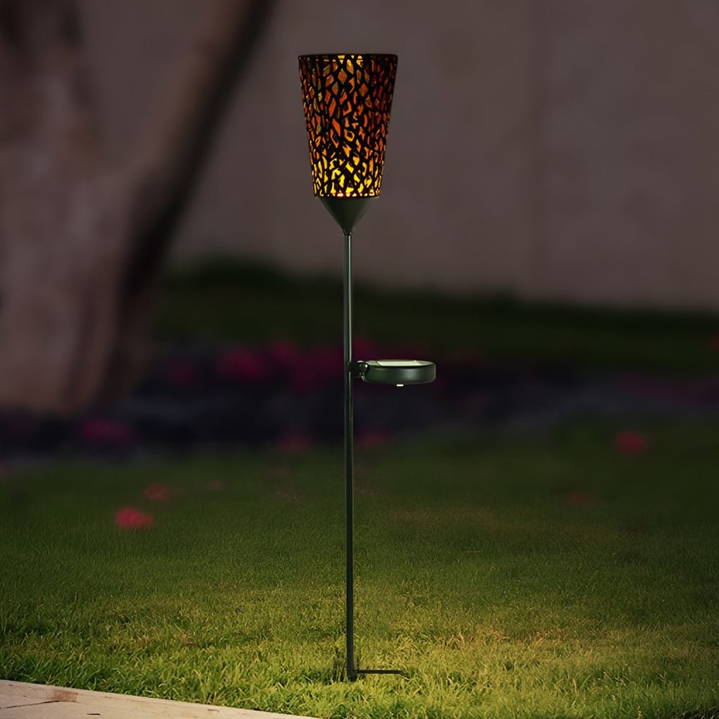 Vintage Red Wine Glass Solar LED Garden Lights Enchanting Outdoor Ambiance - Lamp Outdoor