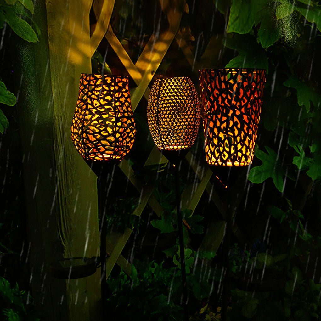 Vintage Red Wine Glass Solar LED Garden Lights Enchanting Outdoor Ambiance - Lamp Outdoor