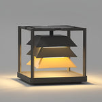 Freestanding Layered LED Pillar Light Outdoor Waterproof Garden Lamp - Lamp Outdoor