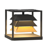 Freestanding Layered LED Pillar Light Outdoor Waterproof Garden Lamp - Lamp Outdoor