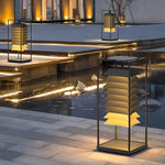 Freestanding Layered LED Pillar Light Outdoor Waterproof Garden Lamp - Lamp Outdoor