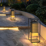 Freestanding Layered LED Pillar Light Outdoor Waterproof Garden Lamp - Lamp Outdoor