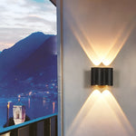Creative Wave Arc Design Up and Down Lights LED Outdoor Wall Lights Wall Sconces Waterproof - Lamp Outdoor