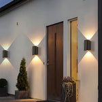 Creative Wave Arc Design Up and Down Lights LED Outdoor Wall Lights Wall Sconces Waterproof - Lamp Outdoor