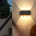 Creative Wave Arc Design Up and Down Lights LED Outdoor Wall Lights Wall Sconces Waterproof - Lamp Outdoor