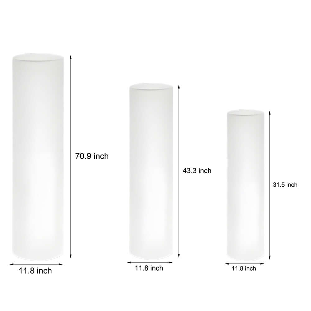 Cylinder PE LED Outdoor Floor Lamp with Remote, Color Changing RGB - Lamp Outdoor