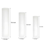 Cylinder PE LED Outdoor Floor Lamp with Remote, Color Changing RGB