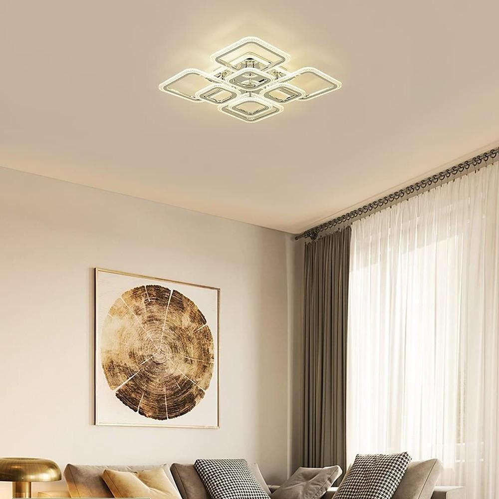 5 Square LED Modern Ceiling Lights Fixture Flush Mount Lighting Ceiling Lamp - Lamp Outdoor