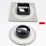 Ray Minimalist Round Square Outdoor Wall Lamp LED - Letslighting