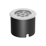 High-performance LED landscape spotlight with multiple lens configuration and weather-resistant design