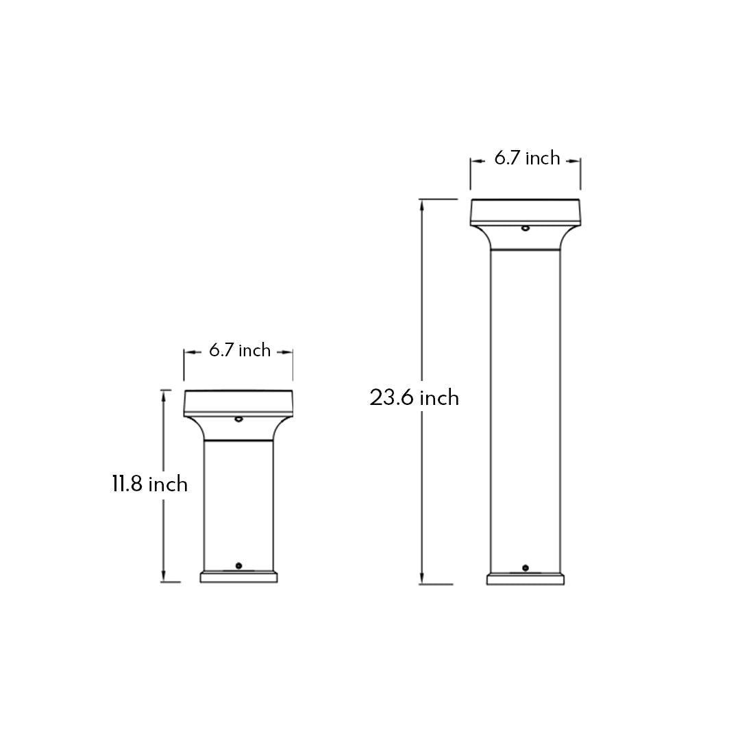 Front Lawn Light Post Outdoor Minimalist