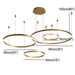 Circle Aluminum Large Chandeliers for High Ceilings Living Room Ceiling Lights - Lamp Outdoor