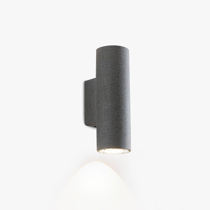 Ray Minimalist Cylindrical LED Outdoor Wall Lamp Cement Garden Corridor - Letslighting