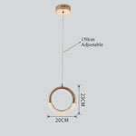 Ring Shaped LED Electroplated Metal Modern Pendant Light Hanging Lamp - Lamp Outdoor