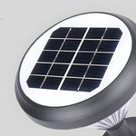 Deluxe Black Solar LED Garden Pathway Lights - Diamond Trim Design 27.6-Inch - Lamp Outdoor