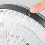 Deluxe Black Solar LED Garden Pathway Lights - Diamond Trim Design 27.6 - Inch