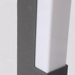 Modern Black Square Tall Aluminum LED Landscape Lighting Pathway Lights