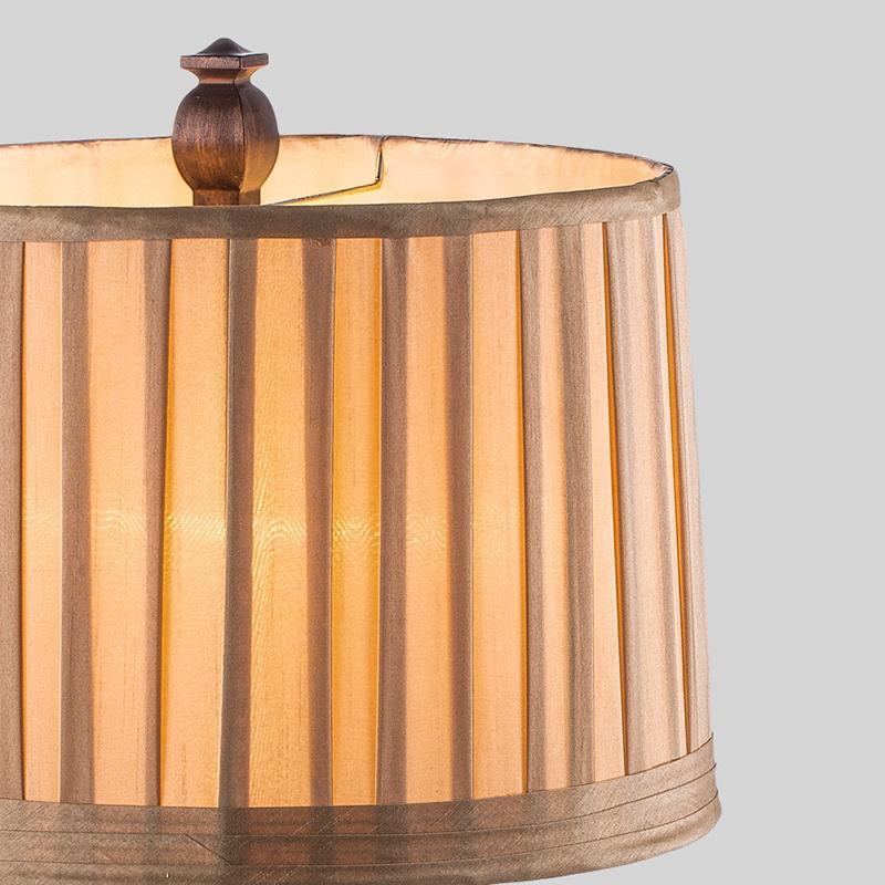 Stripe Drum Shade Antique Rustic Style Tower Table Lamp - Lamp Outdoor