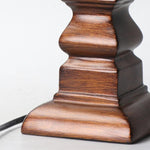 Stripe Drum Shade Antique Rustic Style Tower Table Lamp - Lamp Outdoor