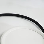 Modern Round Industrial Flush Mount White Ceiling Light for Bedroom - Lamp Outdoor