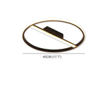 Creative Circle Flush Mount Light Metal Ceiling Light 1 Light - Lamp Outdoor