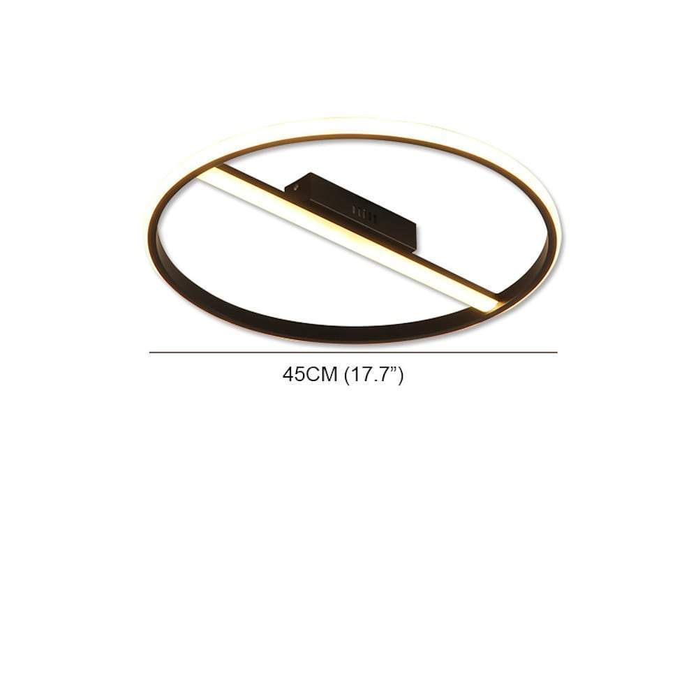 Creative Circle Flush Mount Light Metal Ceiling Light 1 Light - Lamp Outdoor